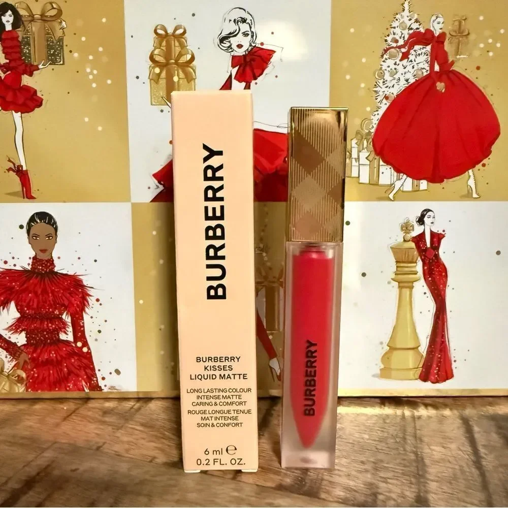 Burberry Kisses Liquid Matte Lipstick – Shade 106 “The Red” True Luxury Red